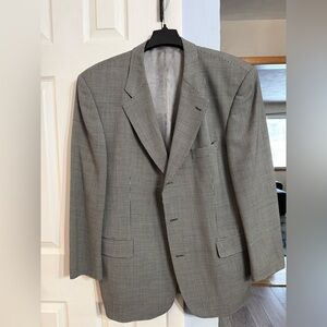 Classic Gray HUGO BOSS Men's Blazer/ sport coat houndstooth size 46R